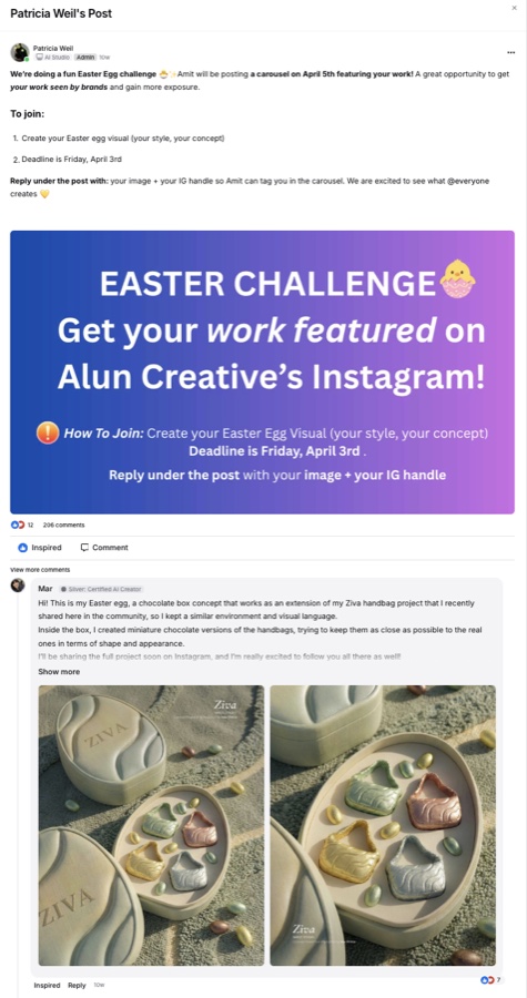Community challenge post